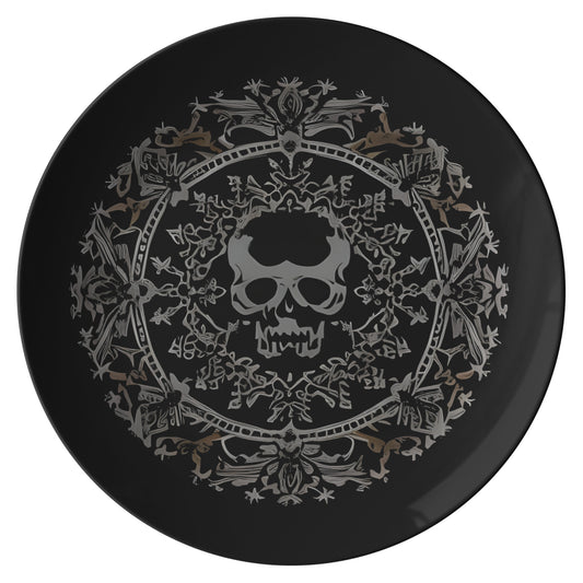 Macabre Skull Dinner Plate